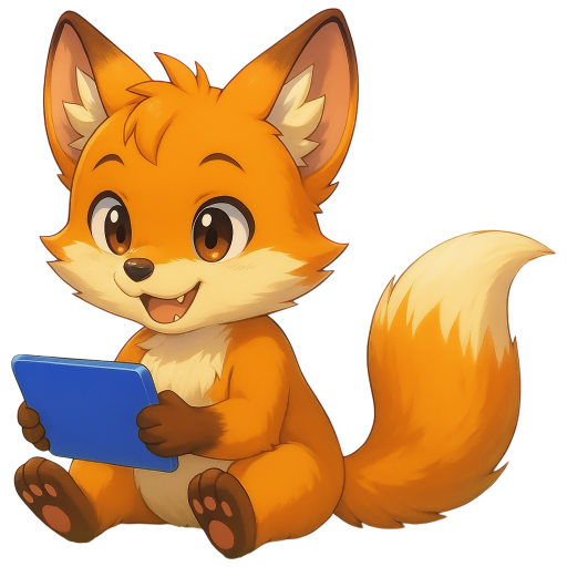 KettuPlay Mascot - Friendly fox character representing educational games for children